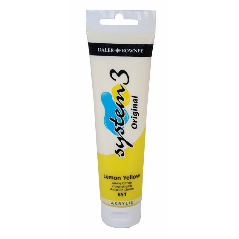 DR System 3 acrylic 150ml 651 Lemon yellow