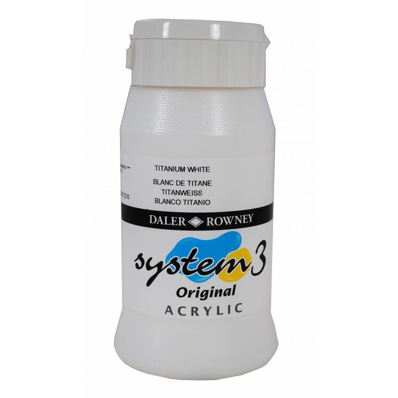 DR System 3 acrylic 500ml 009 Titanium white