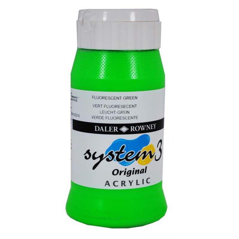 DR System 3 acrylic 500ml 349 Fluorescent green