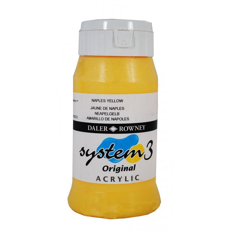 DR System 3 acrylic 500ml 634 Naples yellow