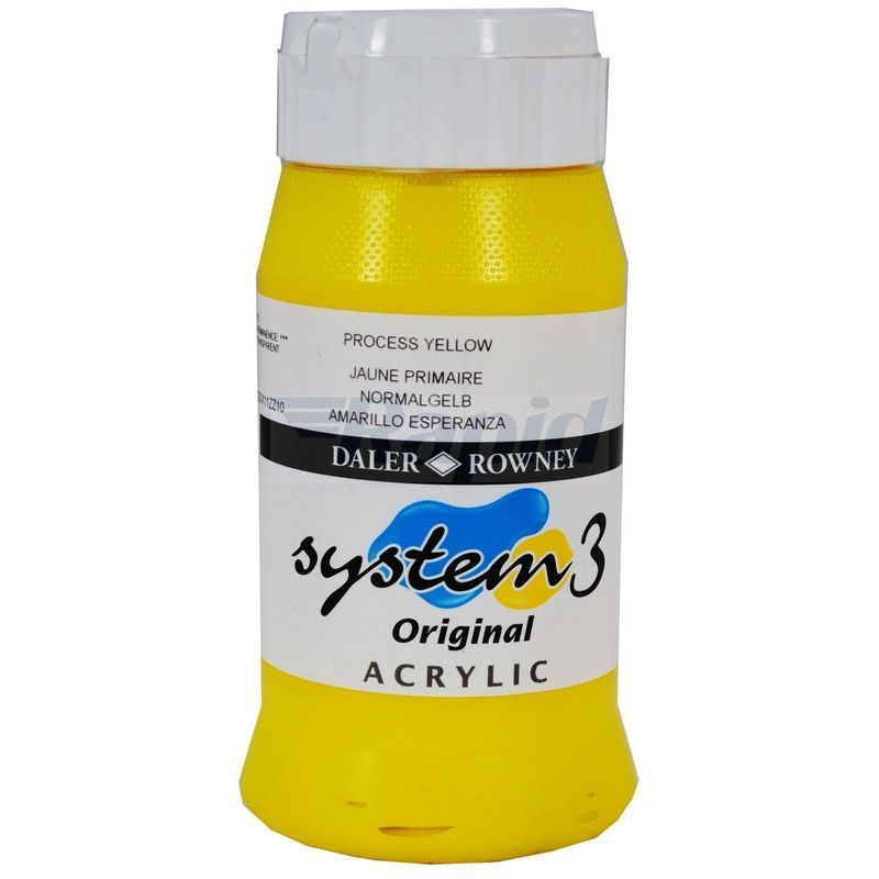 DR System 3 acrylic 500ml 675 Process yellow