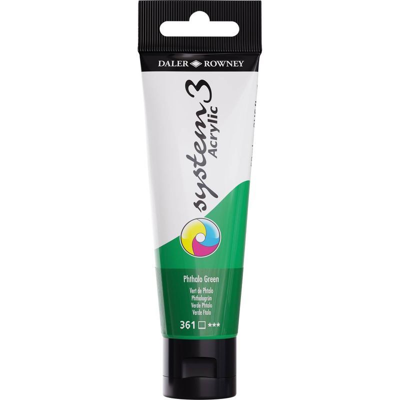 DR System 3 acrylic 59ml 361 Phthalo Green, akryyliväri
