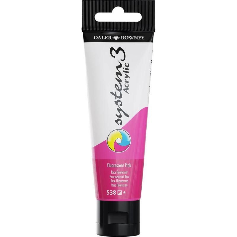 DR System 3 acrylic 59ml 538 Fluorescent Pink, akryyliväri