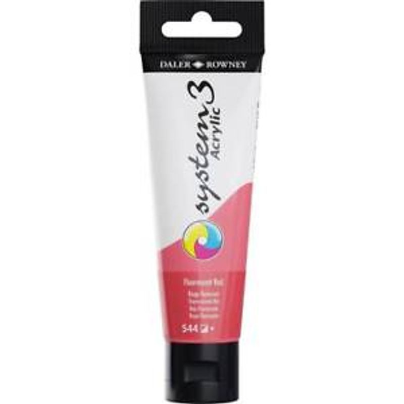 DR System 3 acrylic 59ml 544 Fluorescent Red, akryyliväri