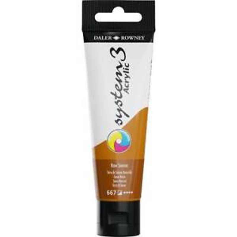 DR System 3 acrylic 59ml 667 Raw Sienna, akryyliväri