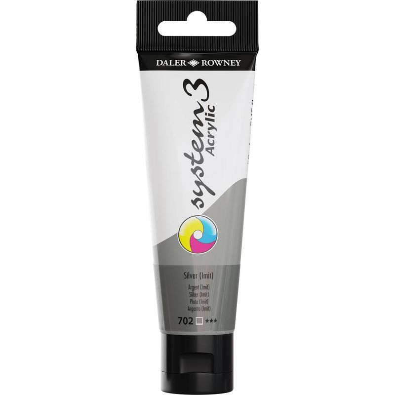 DR System 3 acrylic 59ml 702 Silver (Hue), akryyliväri