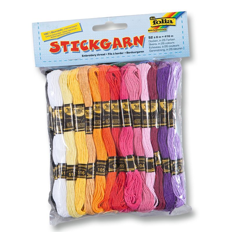 FOLIA Muliinilangat 52 vyyhtiä a'8m, 26 sävyä