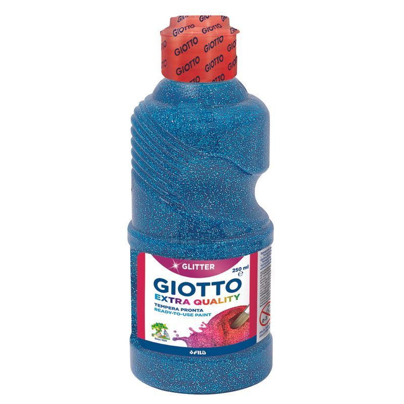 Giotto Glitter Paint 250ml Cyan Sininen, Tilaustuote tehtaalla