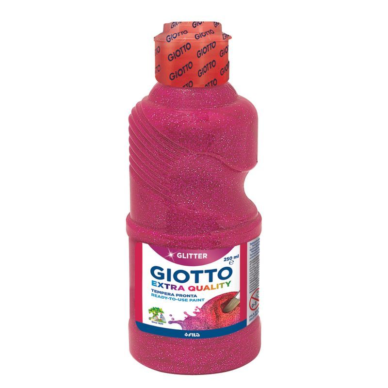 Giotto Glitter Paint 250ml Magenta Vadelma