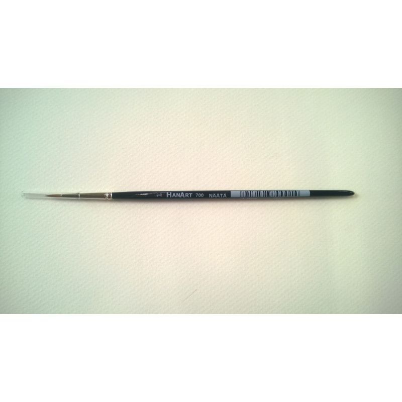 HanArt 700-01 näädänkarvasivellin pyöreä L2xP9mm, lyhyt varsi