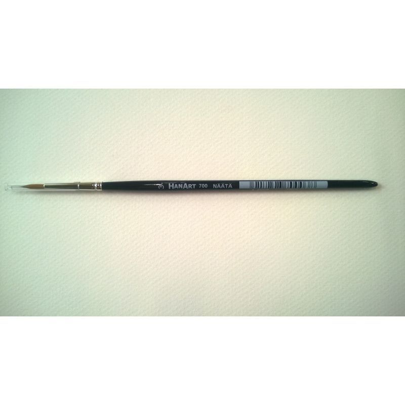 HanArt 700-03 näädänkarvasivellin pyöreä L3xP11mm, lyhyt varsi