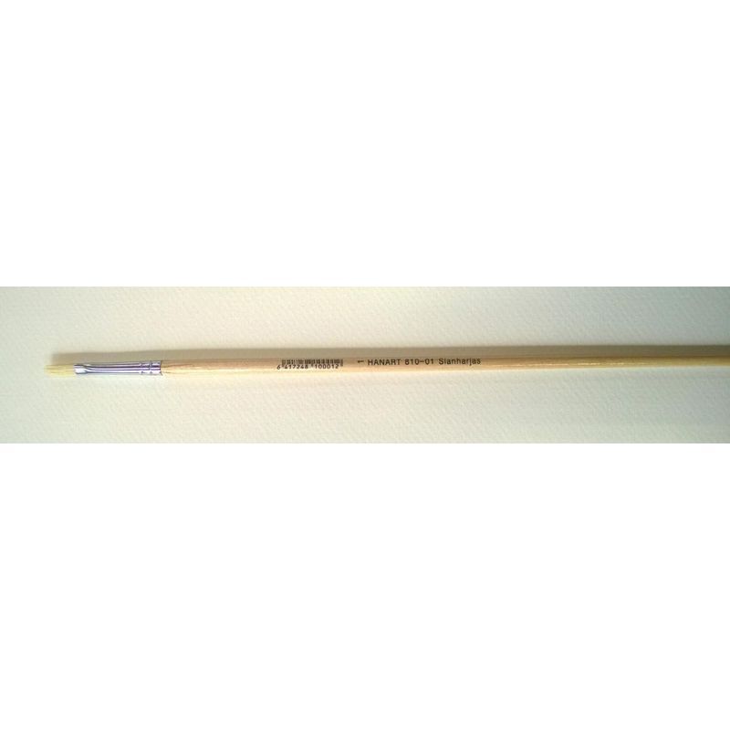 HanArt 810-01 sianharjassivellin litteä L4xP8mm, pitkä varsi