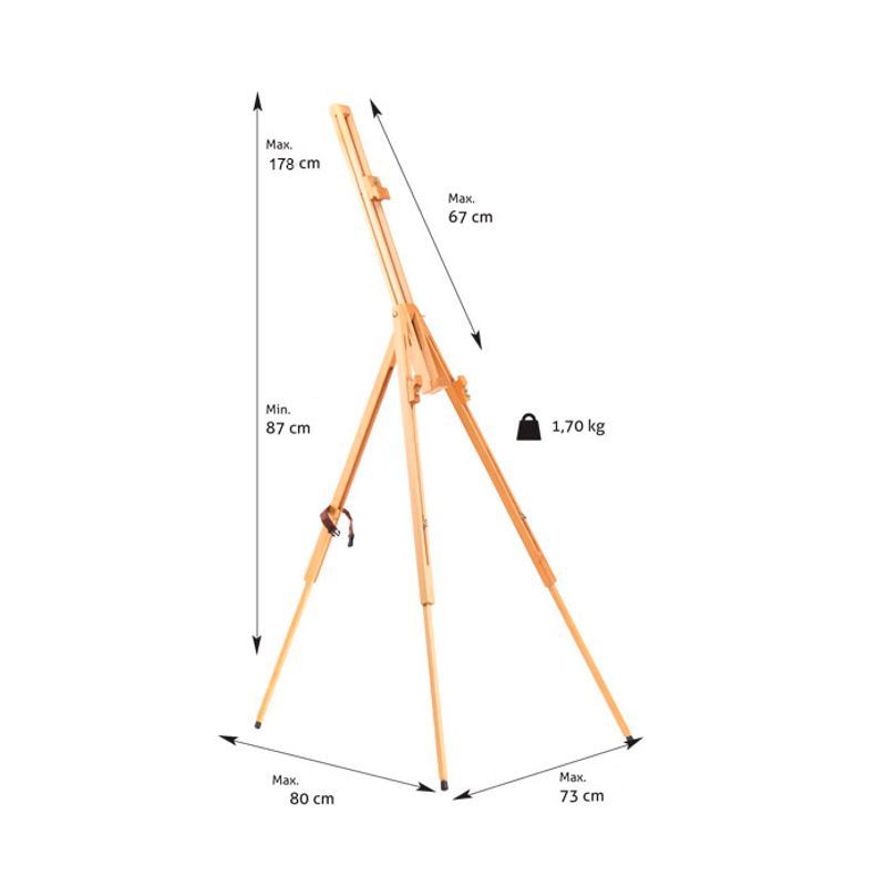 Classic kenttäteline Bretagne klipsinauha pyökkiä, (240)