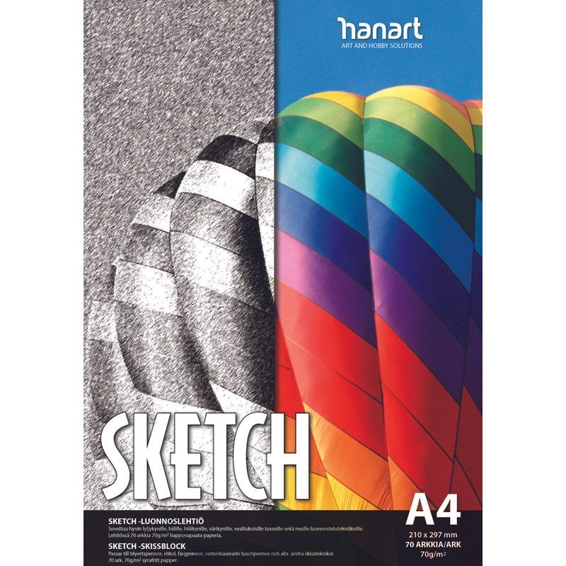 HanArt Sketch 70g A4 (70) luonnoslehtiö