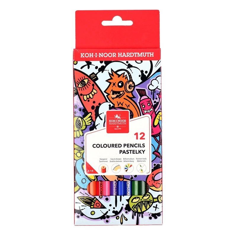 KOH Teenage 12 värikynälajitelma, kartonkirasia
