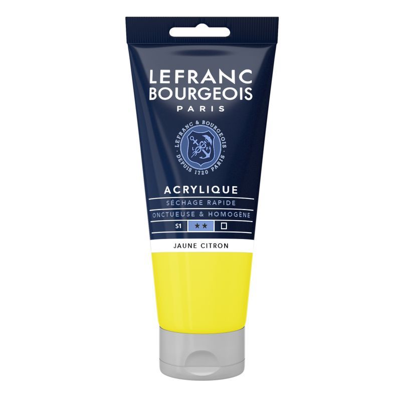 LB Fine Acrylic 80ml 169 Lemon Yellow, akryyliväri