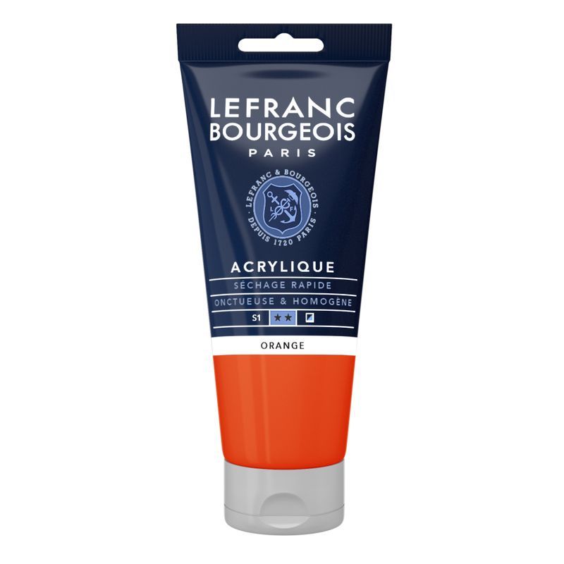 LB Fine Acrylic 80ml 201 Orange, akryyliväri