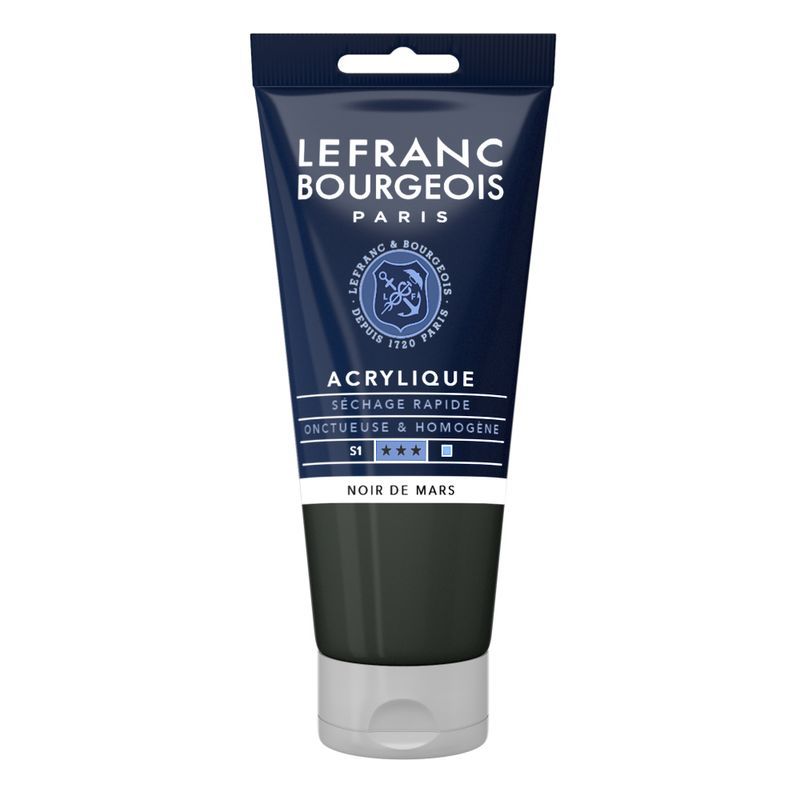 LB Fine Acrylic 80ml 271 Mars Black, akryyliväri