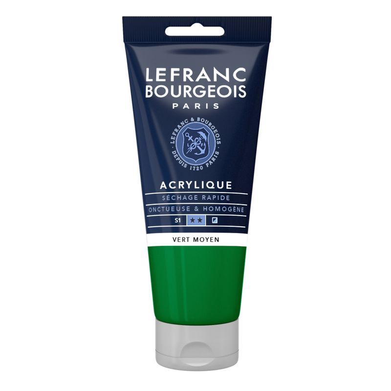 LB Fine Acrylic 80ml 561 Mid-Green, akryyliväri