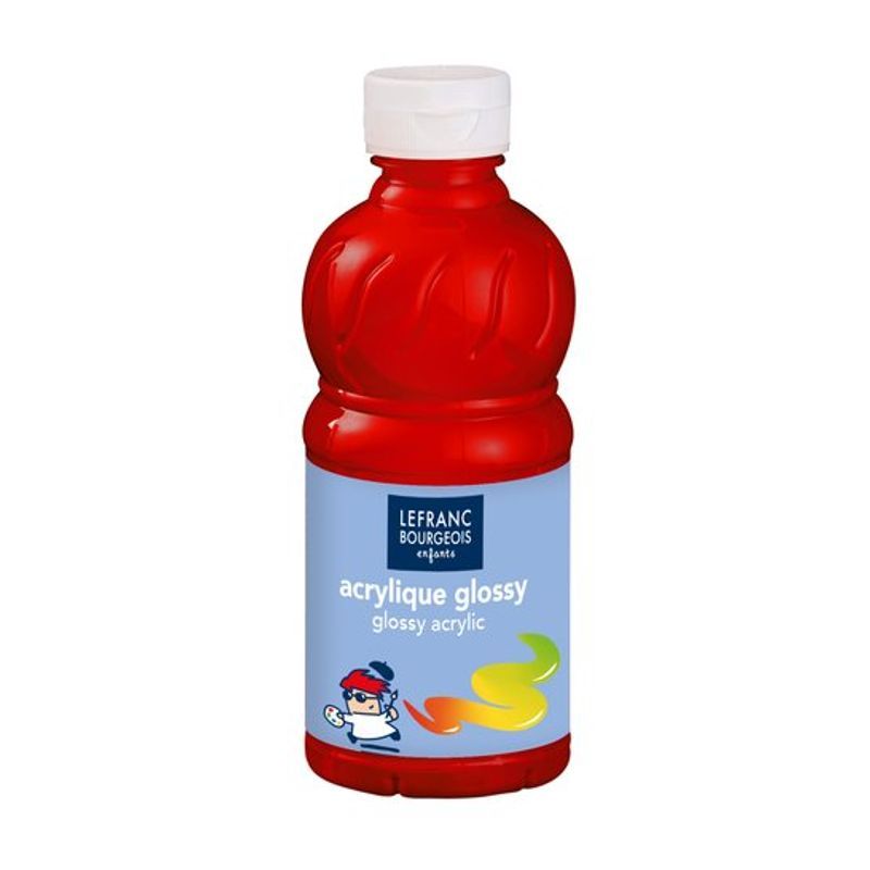 LB Glossy akryyliväri 250ml 437 (535) Primary red, kiiiltävä akryyliväri