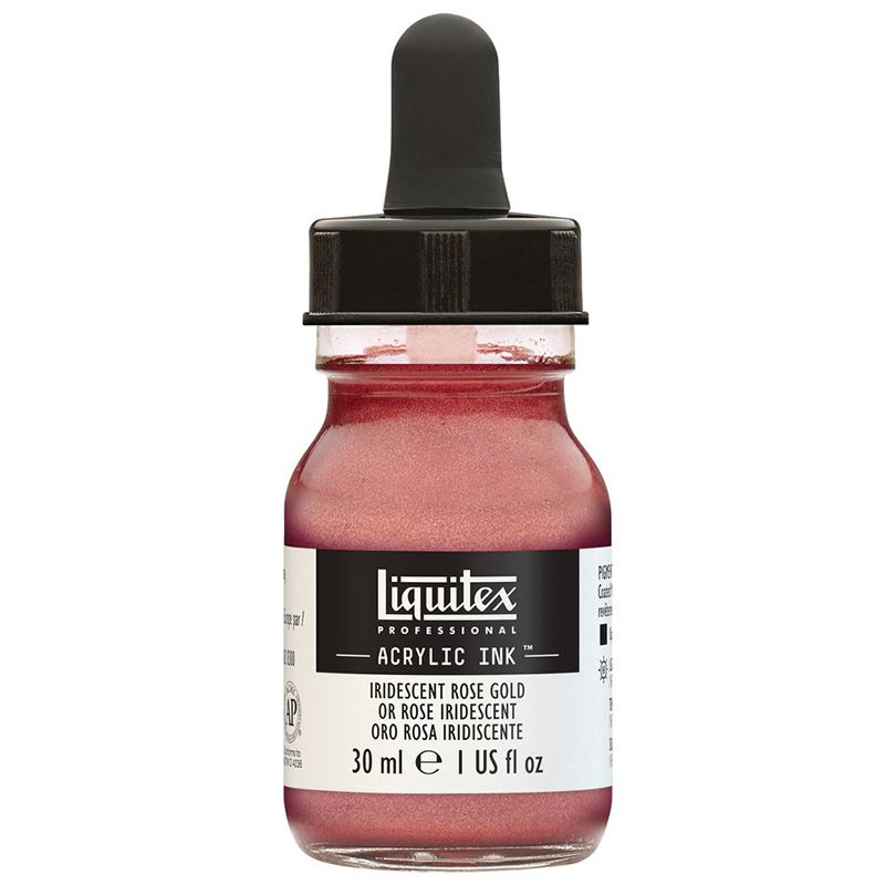 Liquitex Acrylic Ink 30ml 227 Iridisent Rose gold, Akryylimuste