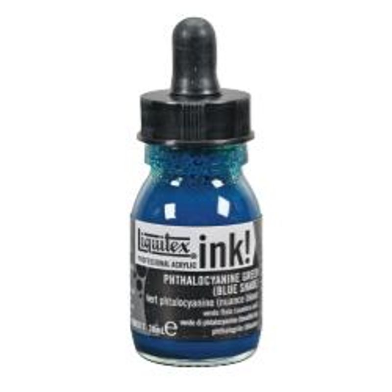Liquitex Acrylic Ink 30ml 317 Phthalocyanine green, Akryylimuste (blue shade)
