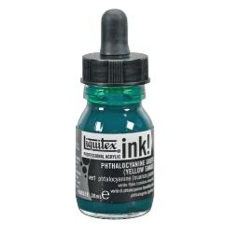 Liquitex Acrylic Ink 30ml 319 Phthalocyanine green, Akryylimuste (yellow shade)