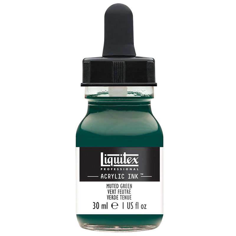 Liquitex Acrylic Ink 30ml 501 Green Muted, Akryylimuste