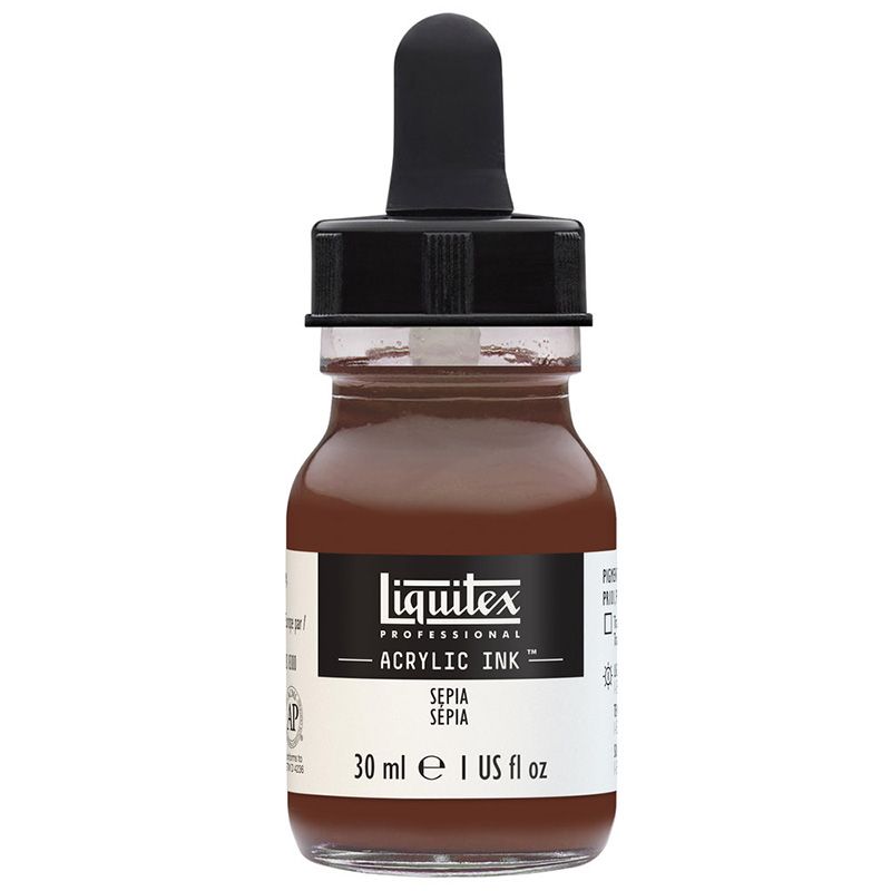 Liquitex Acrylic Ink 30ml 609 Sepia, Akryylimuste