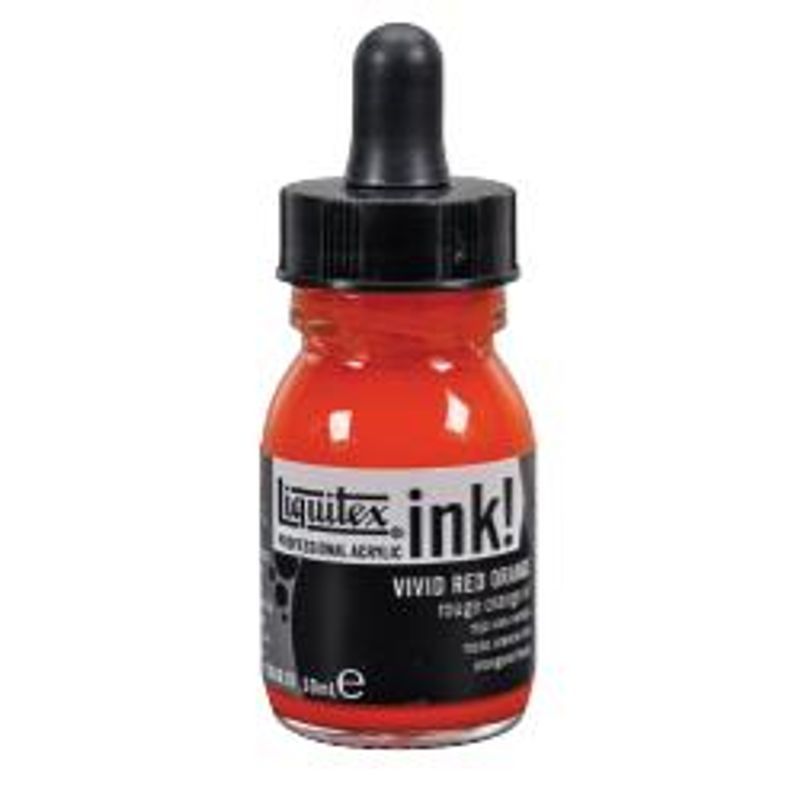 Liquitex Acrylic Ink 30ml 620 Vivid red orange, Akryylimuste