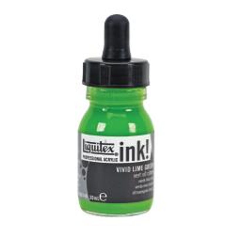 Liquitex Acrylic Ink 30ml 740 Vivid lime green, Akryylimuste
