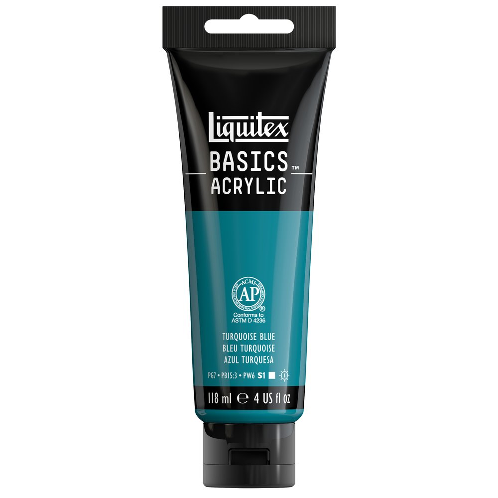 Liquitex Basics 118ml 046 Turquoise Blue, akryyliväri x