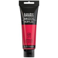 Liquitex Basics 118ml 047 Transparent Red, akryyliväri