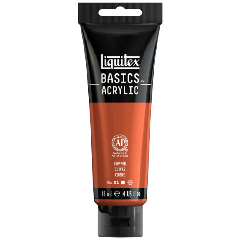 Liquitex Basics 118ml 053 Copper, akryyliväri, metallihohto x