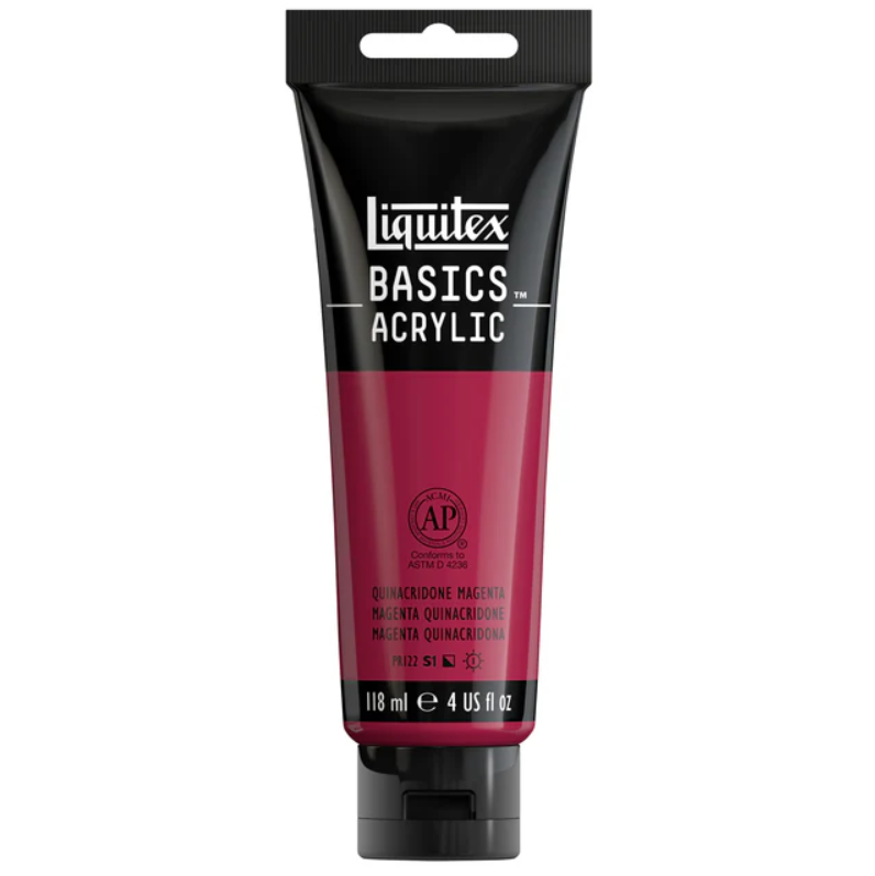 Liquitex Basics 118ml 114 Quincridone Magenta, akryyliväri x