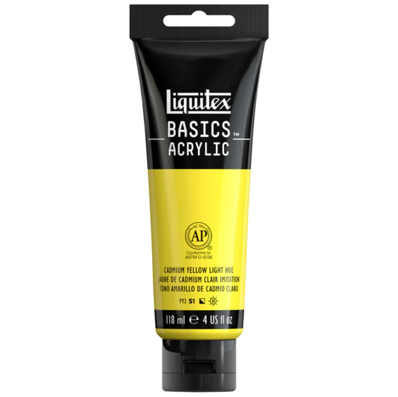 Liquitex Basics 118ml 159 Cadmium Yellow Light Hue, akryyliväri x