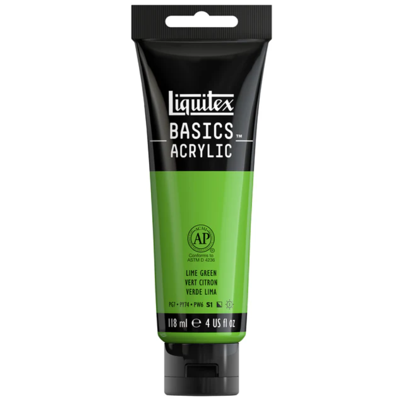 Liquitex Basics 118ml 222 Lime Green, akryyliväri