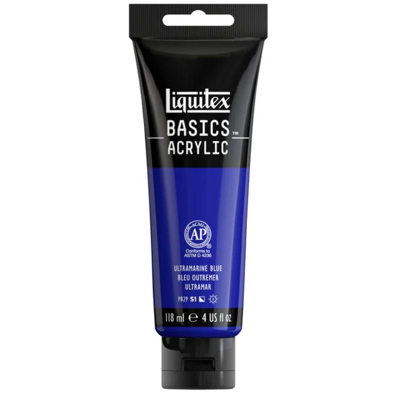 Liquitex Basics 118ml 380 Ultramarine Blue, akryyliväri x