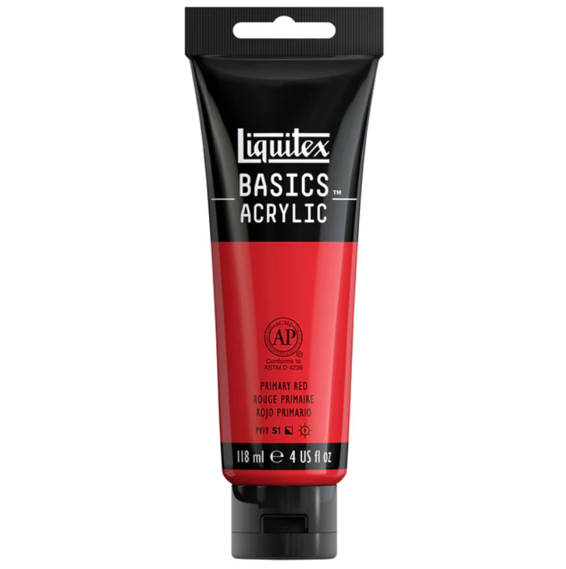 Liquitex Basics 118ml 415 Primary Red, akryyliväri