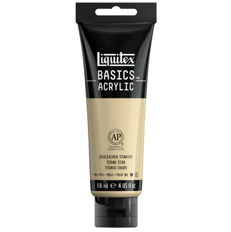 Liquitex Basics 118ml 434 Unbleached Titanium, akryyliväri x