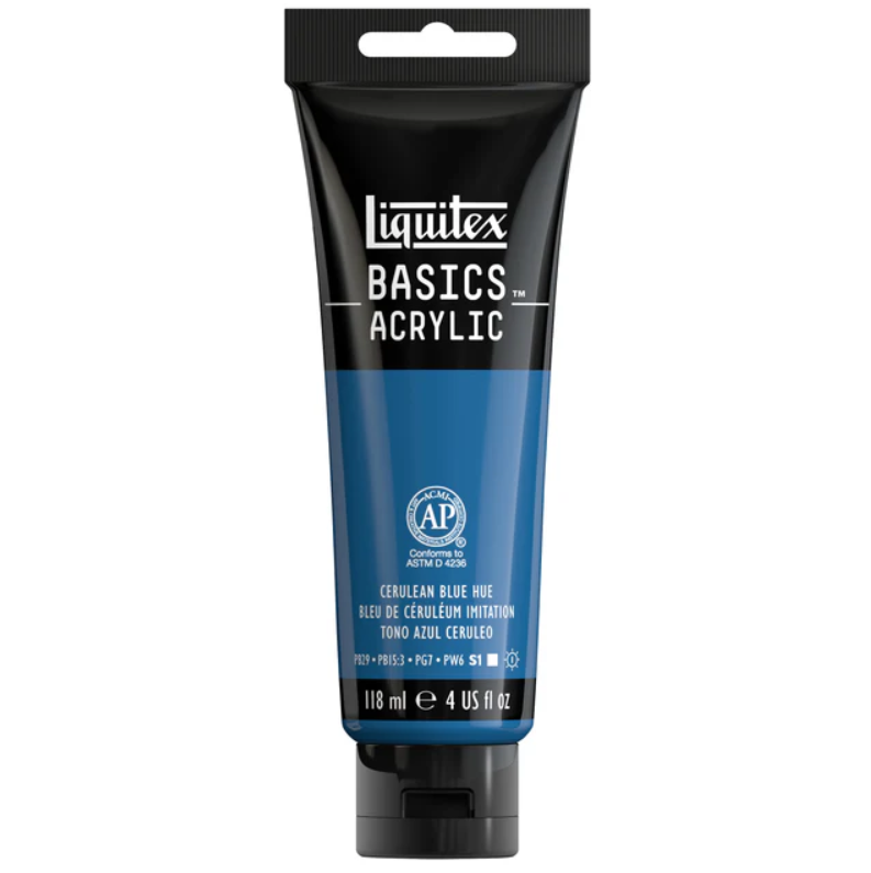 Liquitex Basics 118ml 470 Cerulean Blue, akryyliväri x