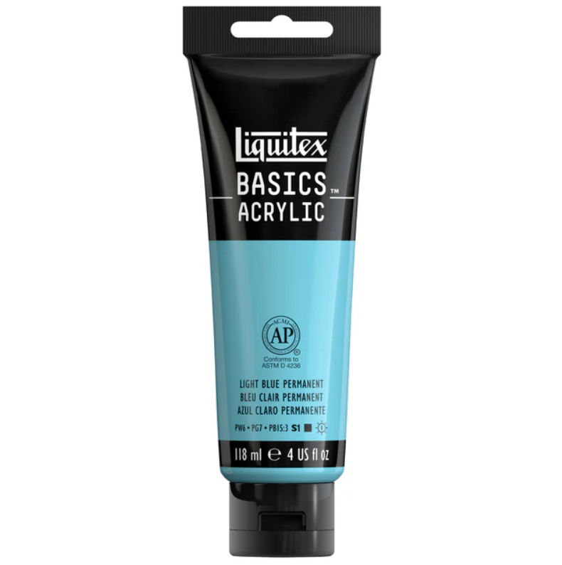 Liquitex Basics 118ml 770 Light Blue Permanent, akryyliväri