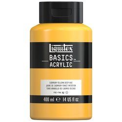 Liquitex Basics 400ml 163 Cadmium Yellow Deep Hue, akryyliväri