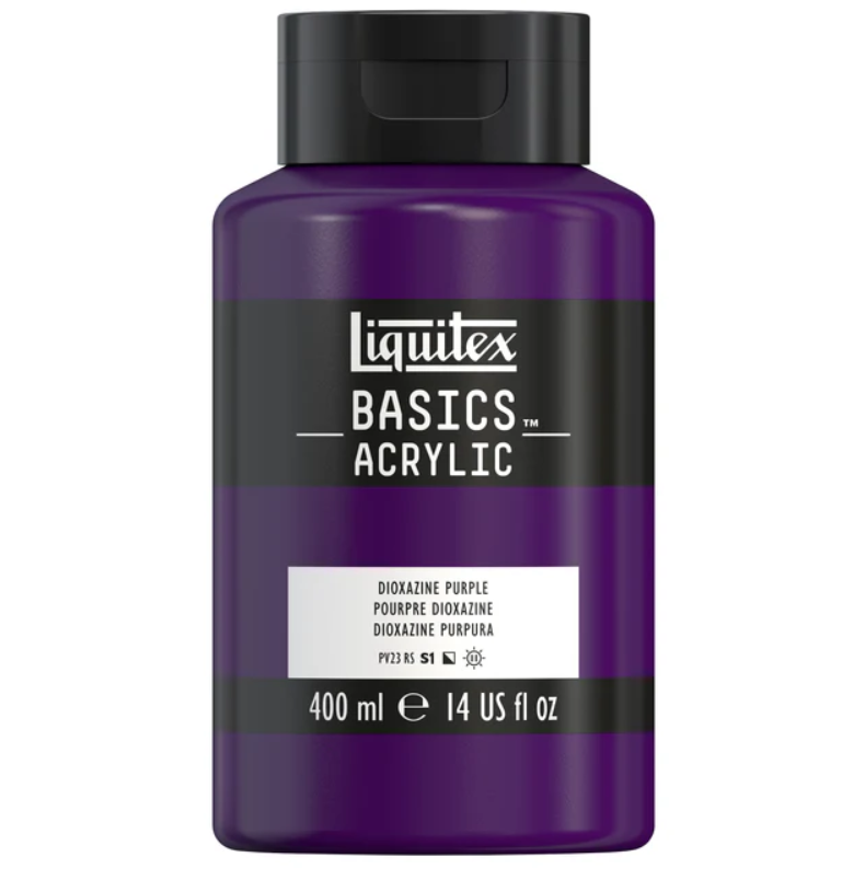 Liquitex Basics 400ml 186 Dioxazine Purple, akryyliväri