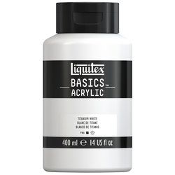 Liquitex Basics 400ml 432 Titanium White (21), akryyliväri x