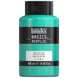 Liquitex Basics 400ml 660 Bright Aqua Green, akryyliväri x