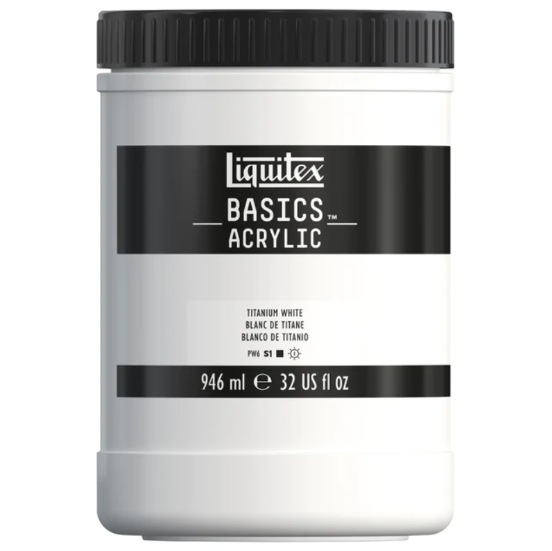 Liquitex Basics 946ml 432 Titanium White, akryyliväri