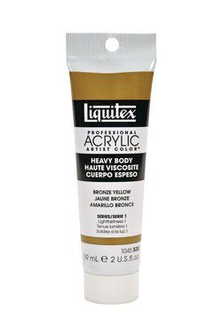 Liquitex Heavy Body 59ml 539 Bronze yellow (1), akryyliväri