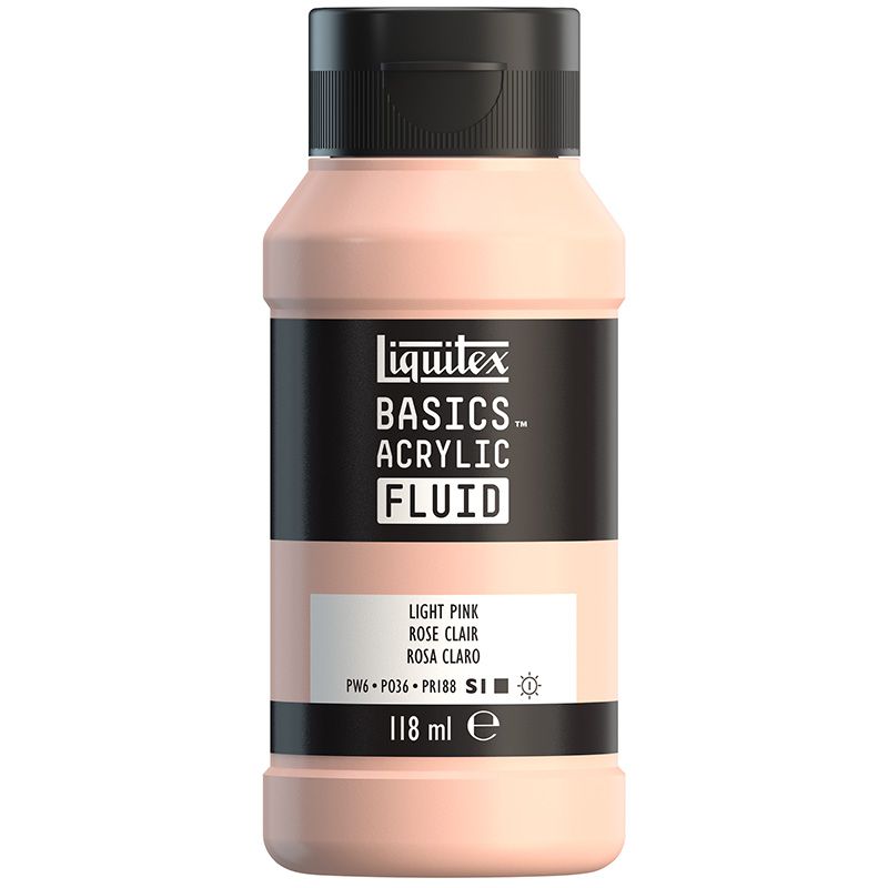 LQX Basics Fluid 118ml 810 Light Pink, juokseva akryyliväri