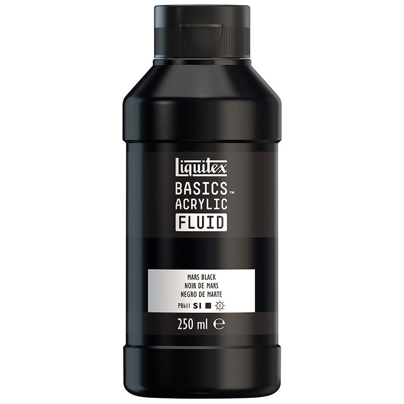 LQX Basics Fluid 250ml 276 Mars Black, juokseva akryyliväri